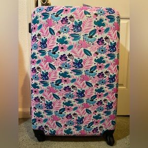 Disney's Mickey Mouse Hawaiian floral 1-Piece Hardside
Spinner Luggage 28"